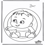 Manualidades - Adorno de ventana de bebé