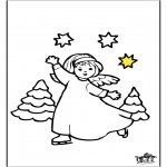 Navidad - Ángel - Dibujo