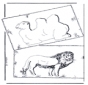 Camello y león