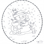 Invierno - Carta bordada invernal 1