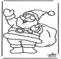 Dibujo de Navidad para ventana  2