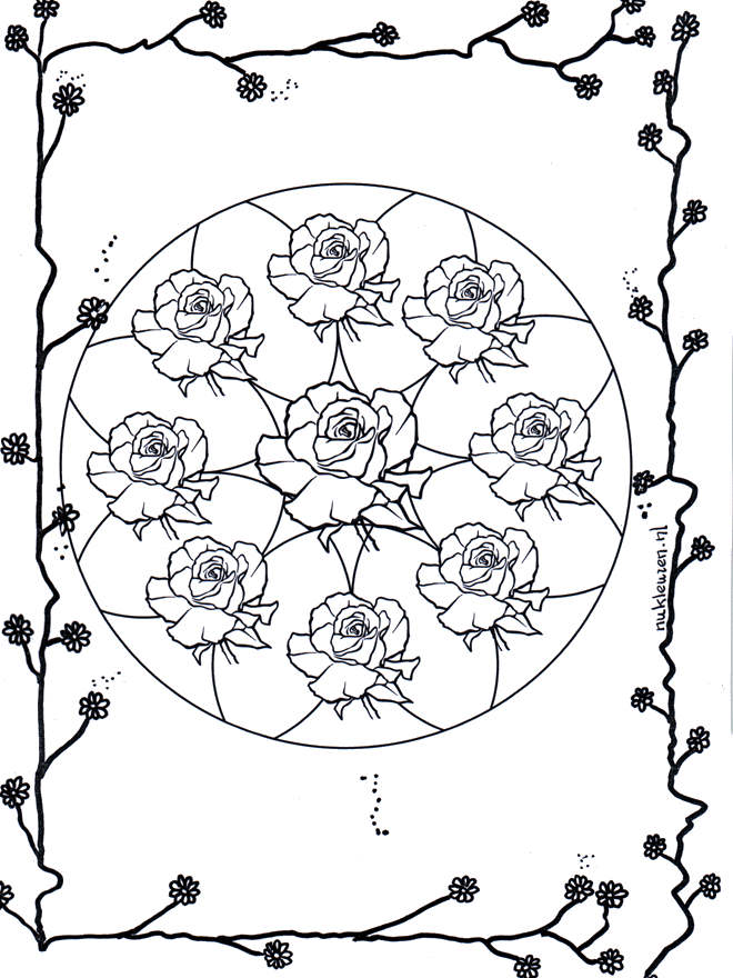 Mandala de Rosas