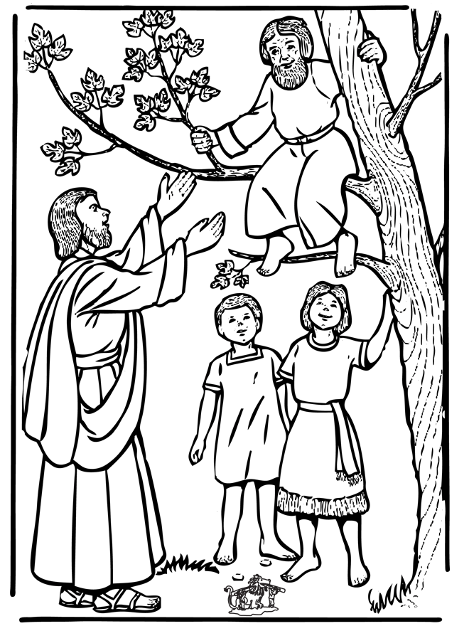 zaqueo coloring pages - photo #6