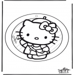 Manualidades - Adorno de ventana de Hello Kitty