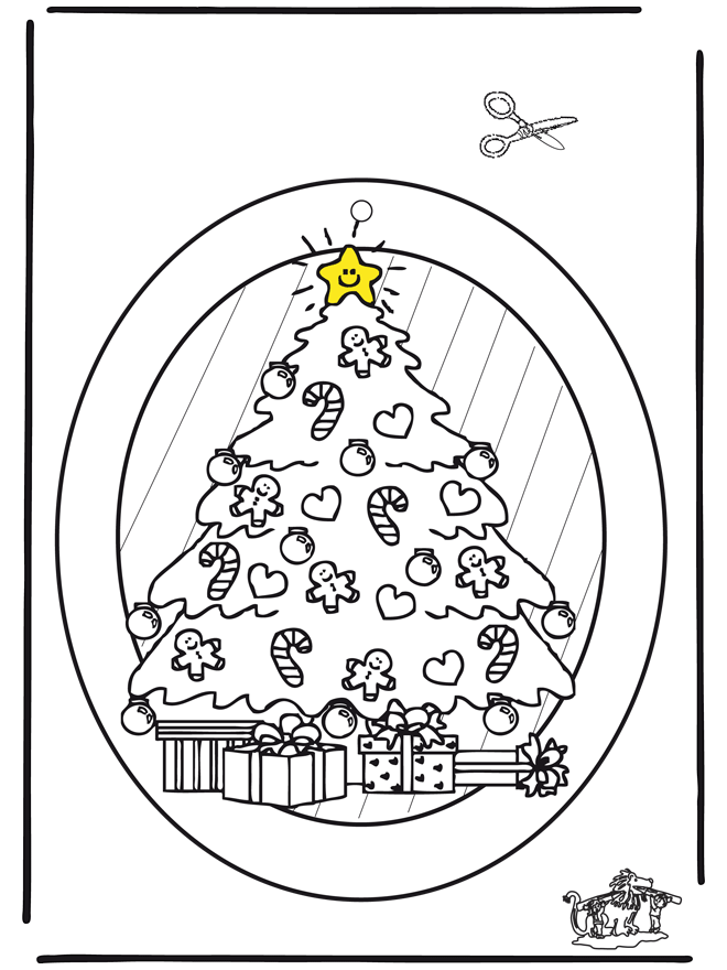Adorno de ventana de Navidad 2 - Manualidades de Navidad