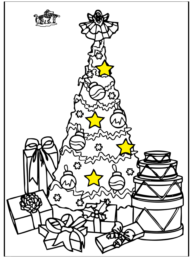 Árbol navideño 2 - Pinta la Navidad