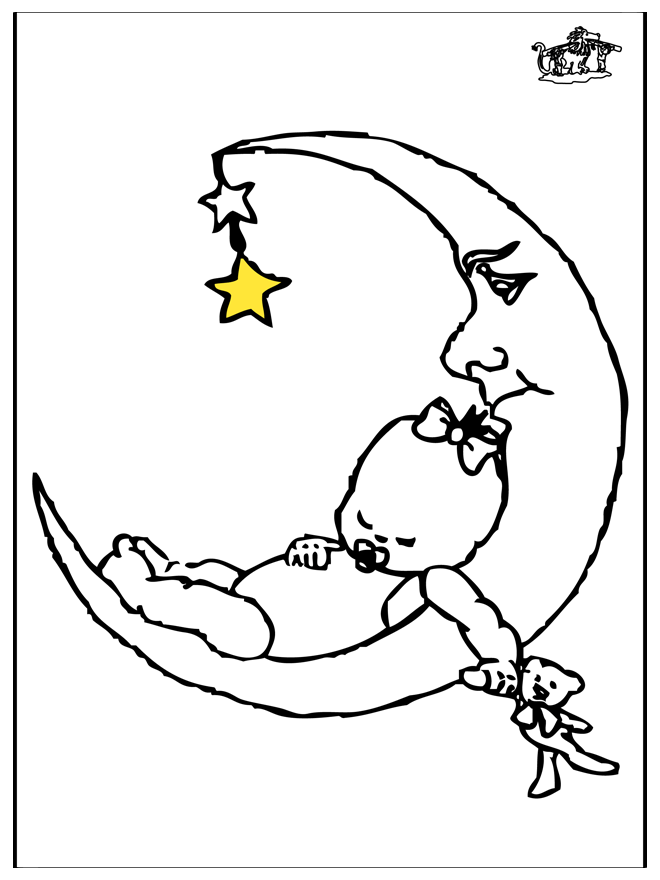 Bebé y luna - Niños