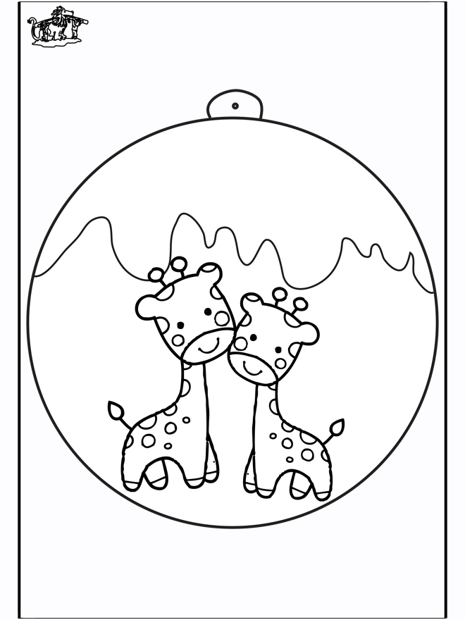 Bola de Navidad - Giraffa - Manualidades de Navidad