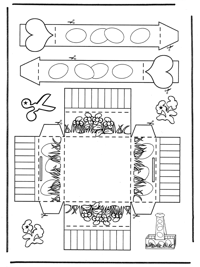 Cesta de huevos - Maquetas