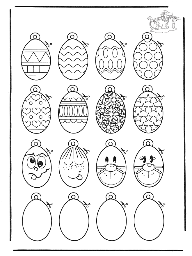 Colgante de huevos de Pascua - Colgantes