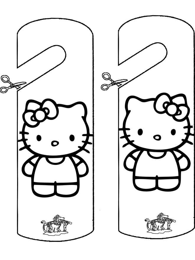 Colgante para puerta - Kitty - Maquetas