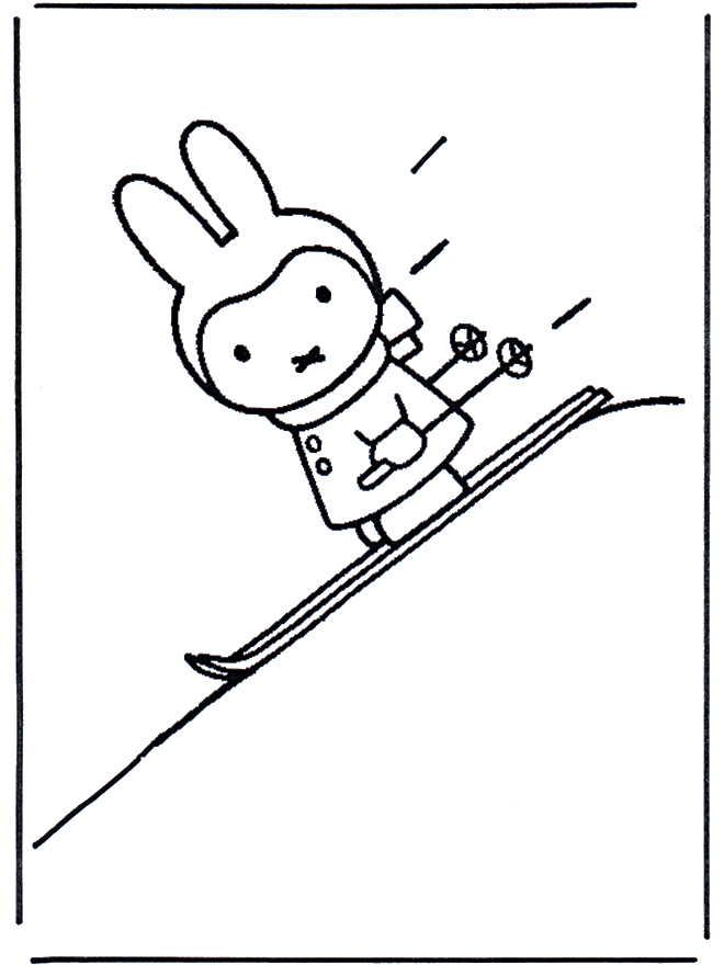 Conejito esquía - Miffy