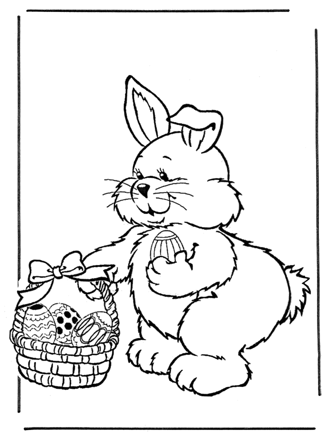 Conejo de Pascua con huevos 2 - Pascua