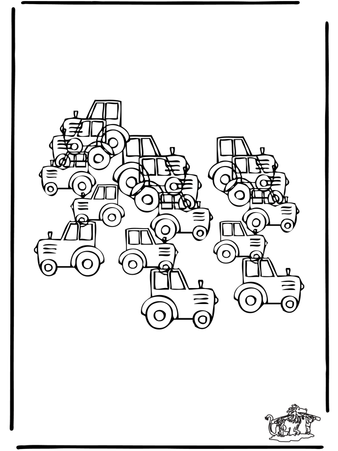 Cuántos tractores - Puzzle