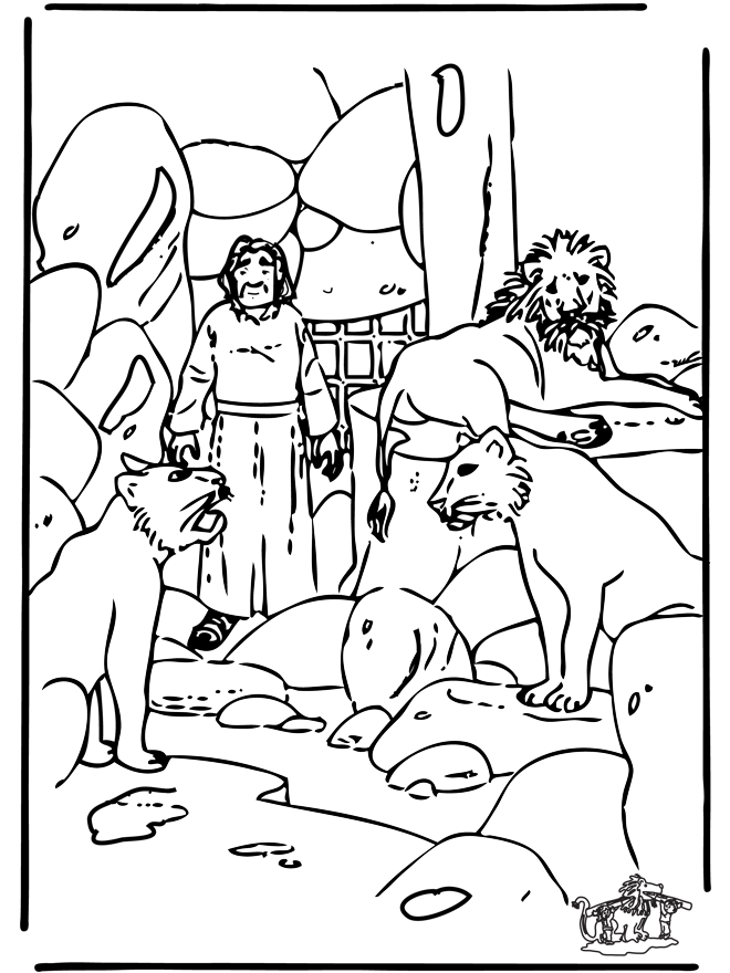 Daniel con los leones - Antiguo Testamento