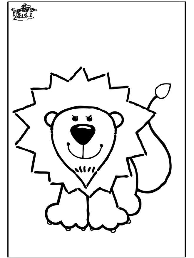 Dibujo de león - Felinos