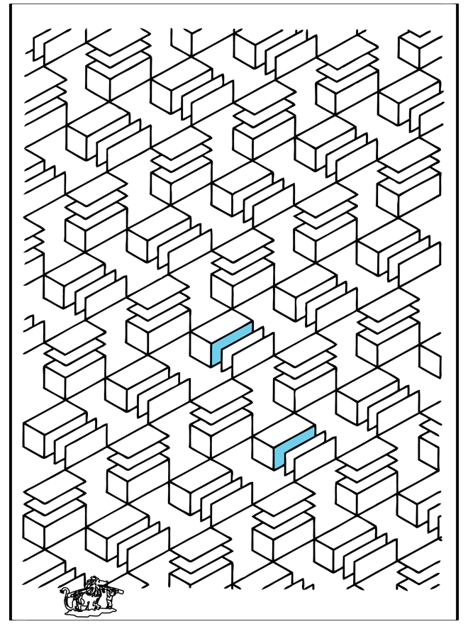 Formas geométricas 12 - Láminas artísticas para colorear