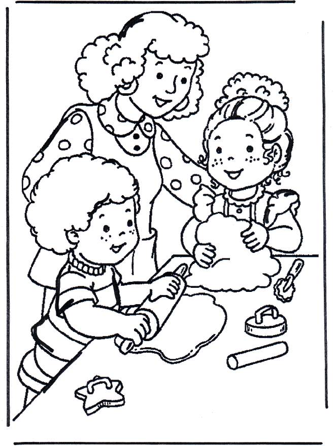 Haciendo tartas - Niños