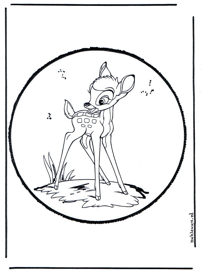 Lámina perforada de Bambi 2 - Personajes