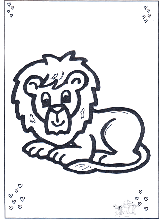 León tendido - Felinos