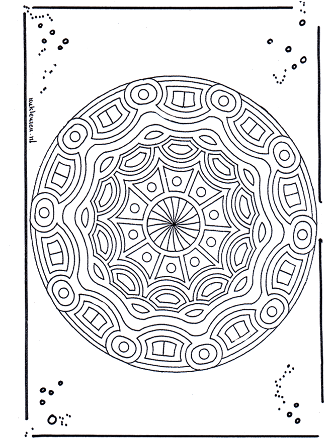 Mandala 16 - Mandalas geométricos