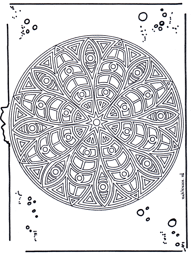 Mandala 17 - Mandalas geométricos