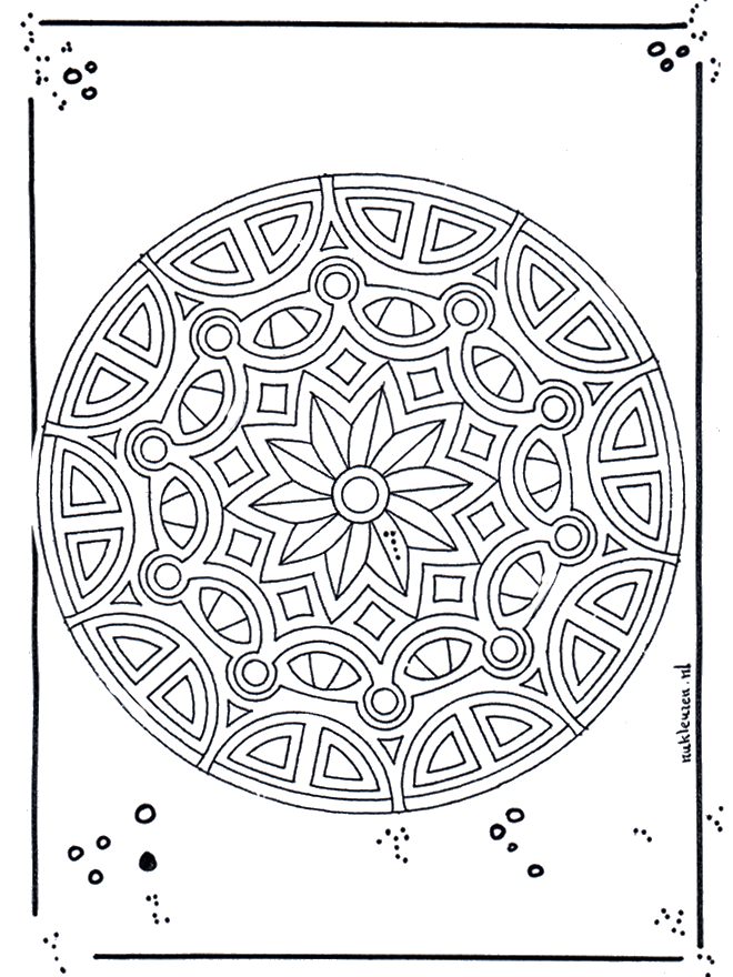 Mandala 18 - Mandalas geométricos
