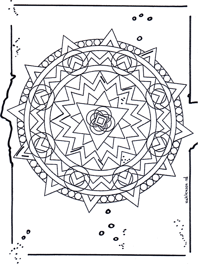 Mandala 19 - Mandalas geométricos