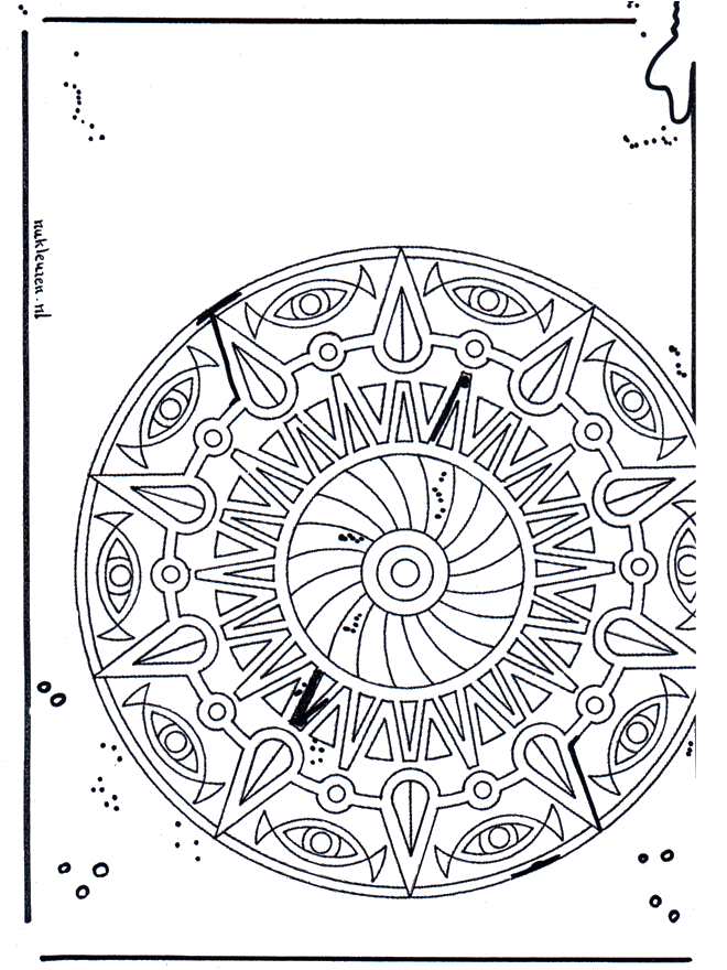Mandala 21 - Mandalas geométricos