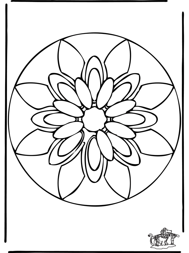 Mandala 38 - Mandalas de flores
