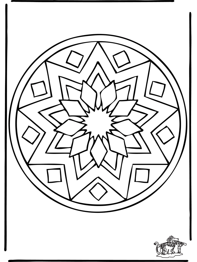 Mandala 39 - Mandalas geométricos