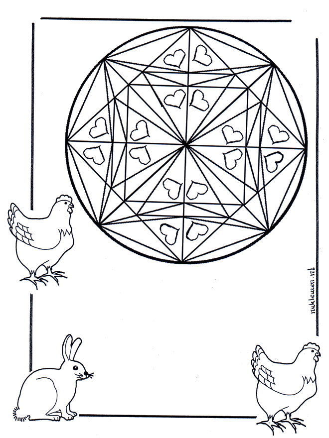 Mandala con Animales 3 - Mandalas de animales