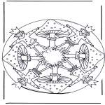 Mandalas - Mandala con seta