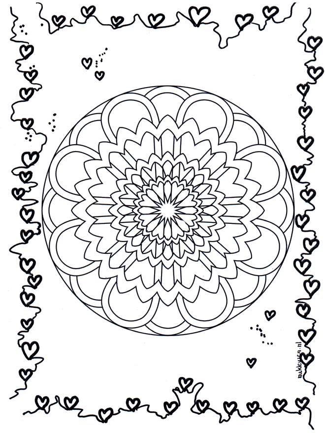 Mandala de amores - San Valentín