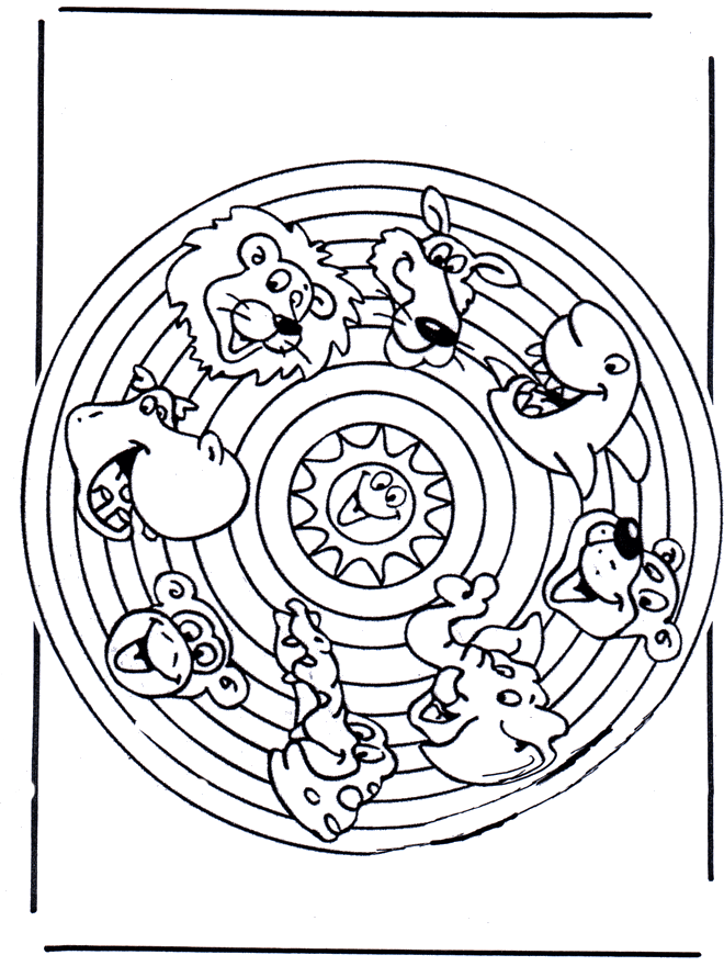 Mandala de animales 2 - Mandalas de animales