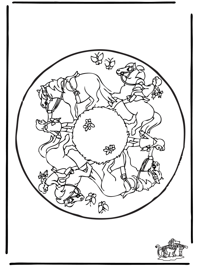 Mandala de cavalo 2 - Mandalas de animales