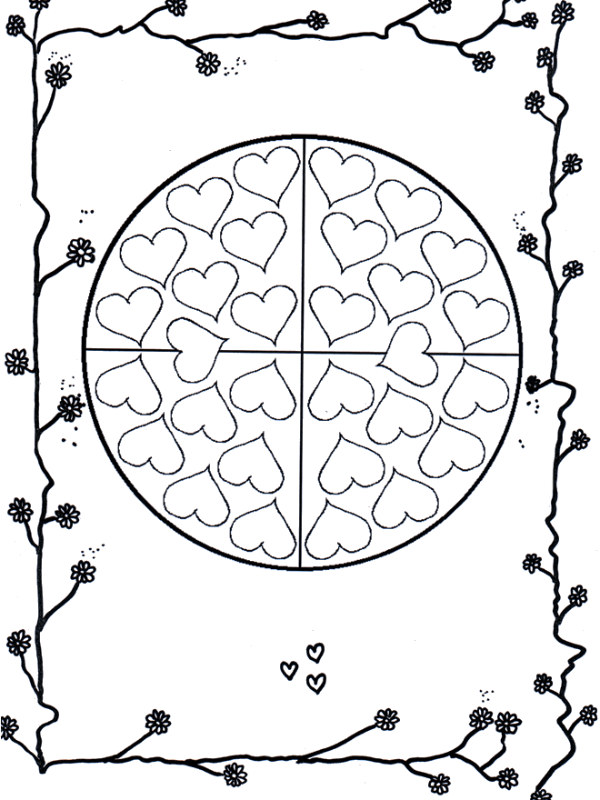 Mandala de Corazones 2 - Mandalas de corazones