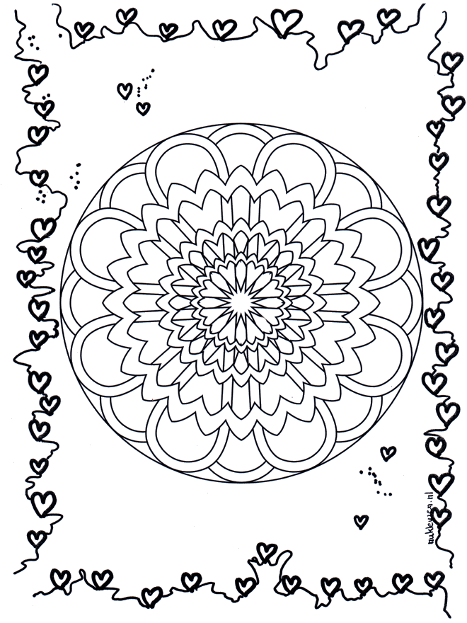 Mandala de Corazones 3 - Mandalas de corazones