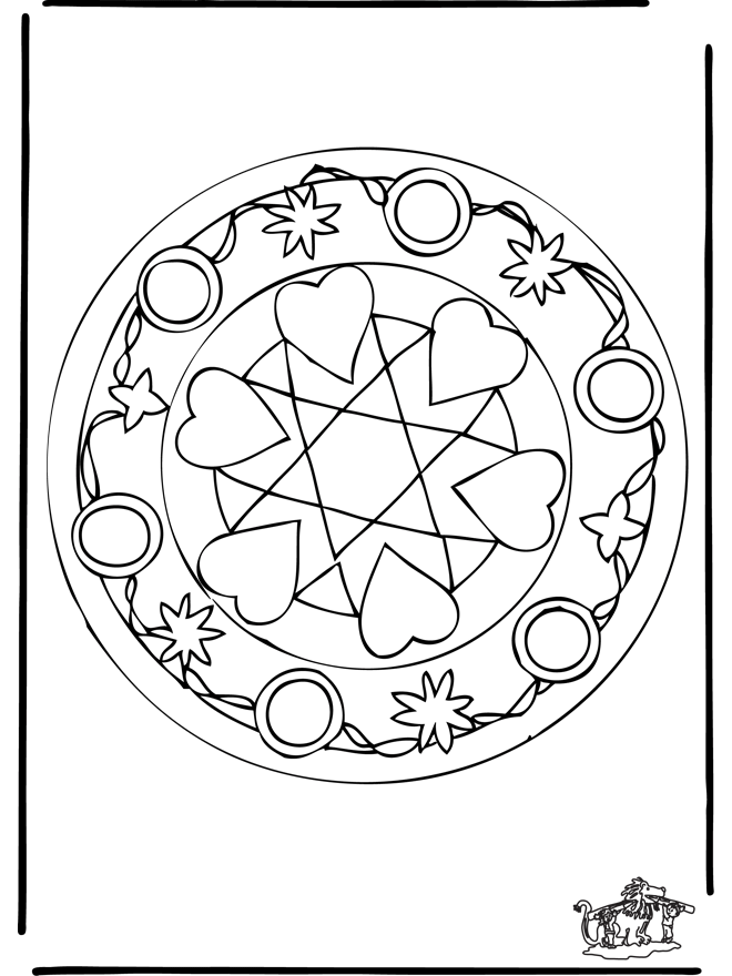 Mandala de Corazones 5 - Mandalas de corazones