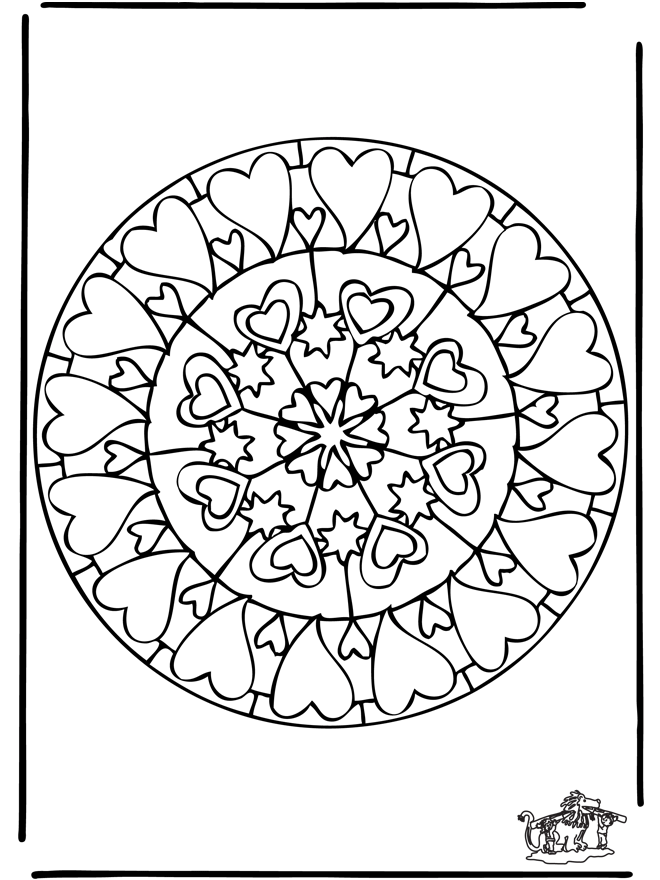 Mandala de Corazones 6 - Mandalas de corazones