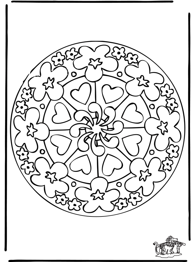 Mandala de Corazones 7 - Mandalas de corazones