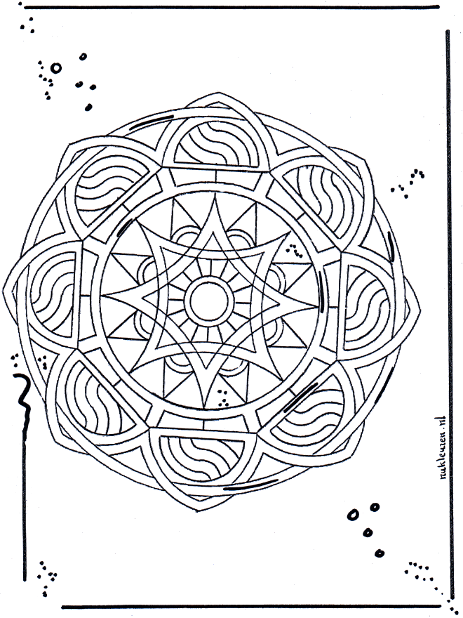 Mandala de Estrella 2 - Mandalas geométricos