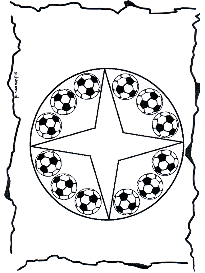 Mandala de Fútbol - Mandalas infantiles