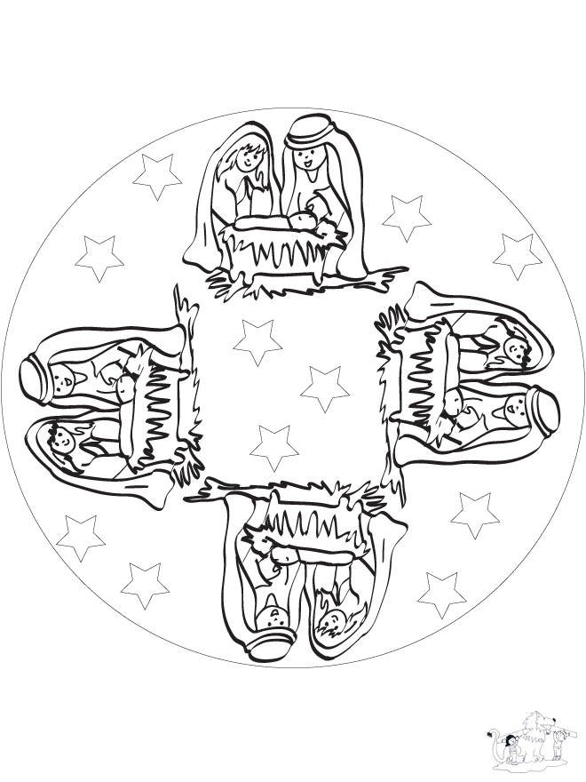 Mandala de Nacimiento - Mandalas infantiles