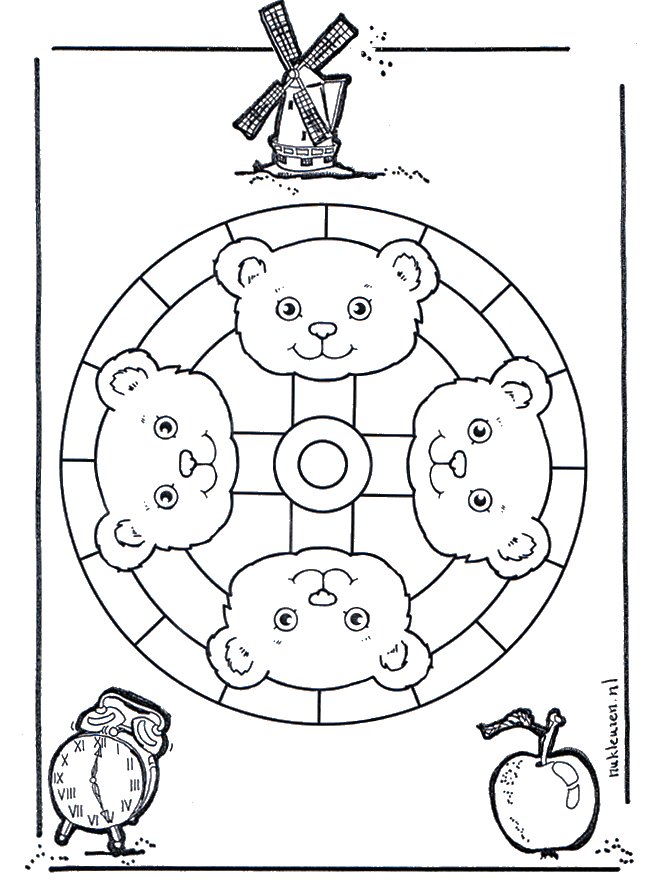 Mandala de Osos - Mandalas de animales