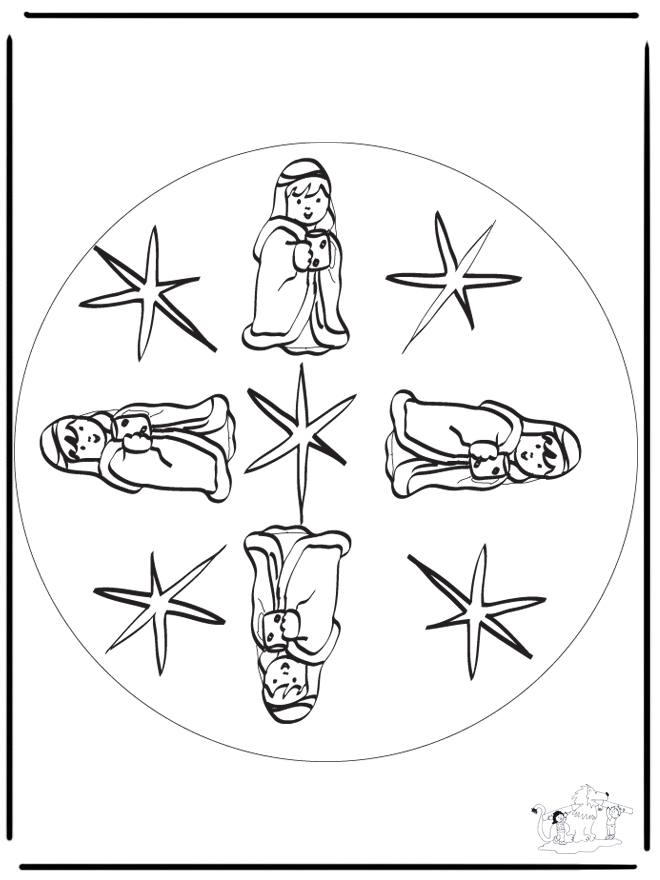 Mandala de Rey - Mandalas infantiles