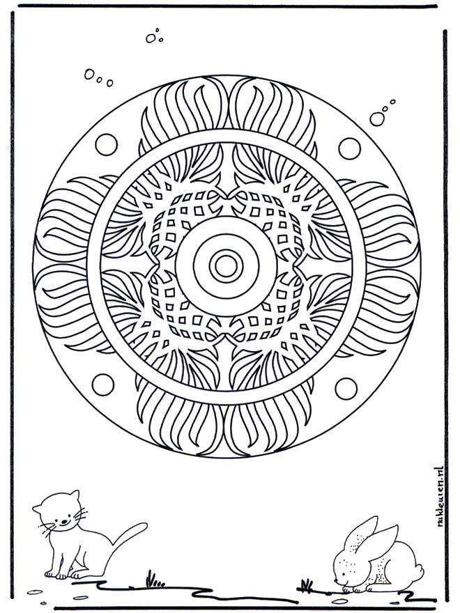 Mandala Geométrica Animal 3 - Mandalas de animales