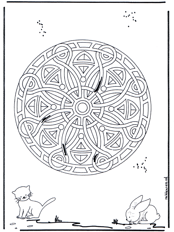 Mandala Geométrica Animal 5 - Mandalas de animales