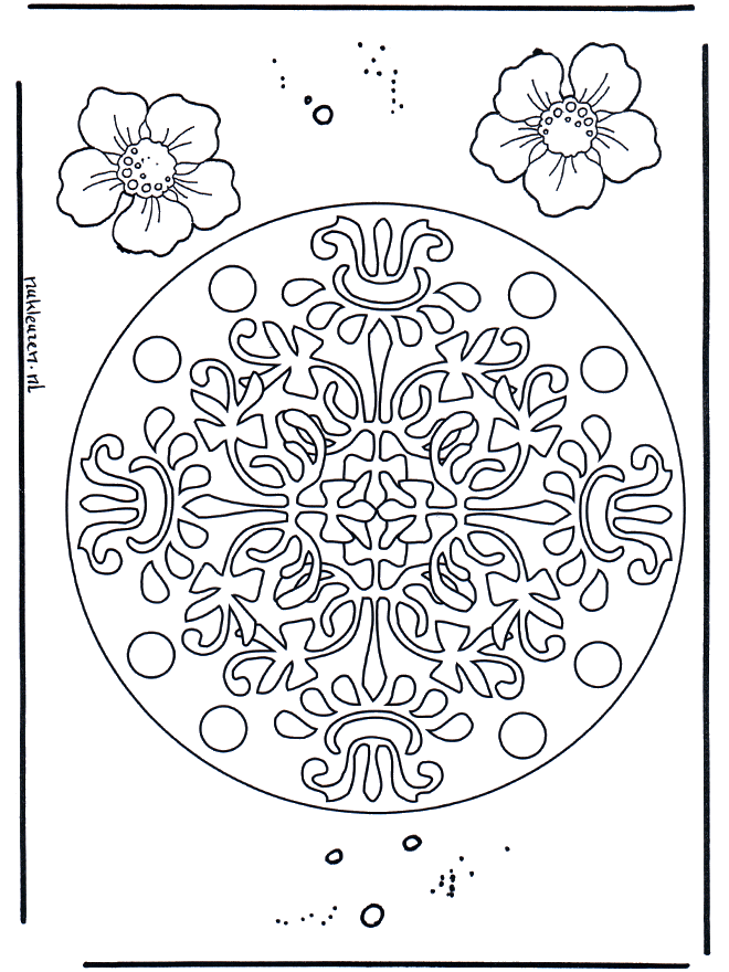 Mandala Geométrica de Flores - Mandalas de flores