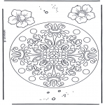 Mandalas - Mandala Geométrica de Flores